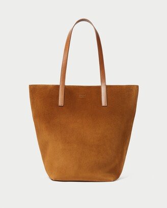 Walker Cacao Suede Tote