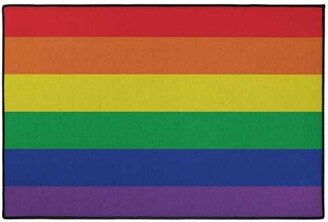 Door Mats: Pride Flag Door Mat, Multicolor