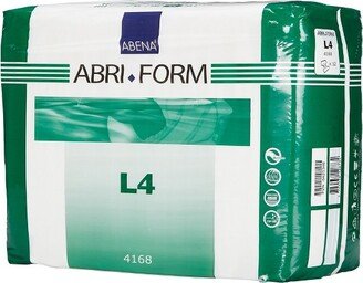 Abena Abri-Form Comfort L4 Incontinence Briefs, Unisex Size Large, 12 Count, 6 Packs, 72 Total