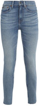 Logo Patch Skinny Jeans-AL