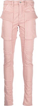 Strap-Detail Skinny Jeans