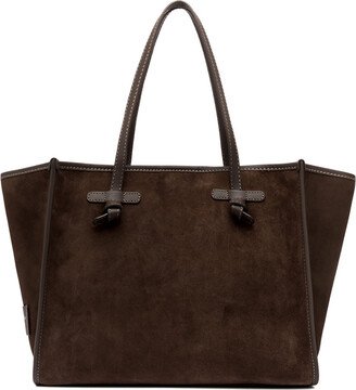 Gianni Chiarini Marcella Shopping Bag In Brown Suede