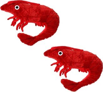 Mighty Ocean Prawn, 2-Pack Dog Toys