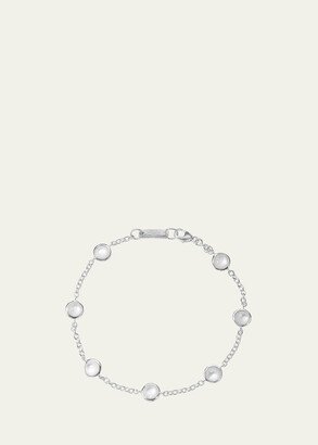 Stone Station Bracelet in Sterling Silver