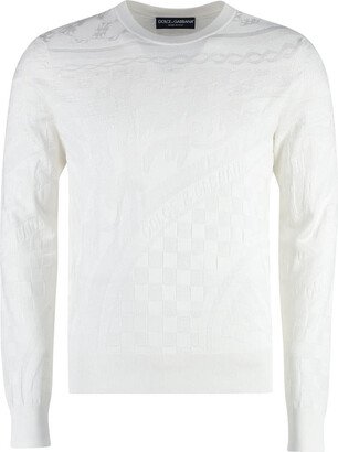 Long Sleeve Crew-Neck Sweater-AB