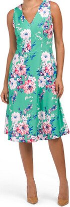 TJMAXX V-Neck Flare Dress For Women