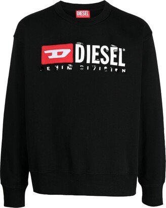 Logo-Print Crew Neck Jumper-AB