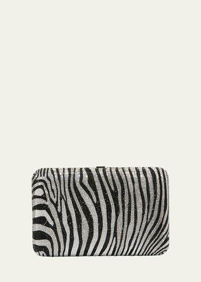 Seamless Zebra Crystal Clutch Bag-AA