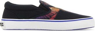 Wings Printed Slip-On Sneakers