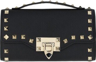 Garavani Rockstud Foldover Top Clutch Bag-AA