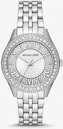 Harlowe Pavé Silver-Tone Watch