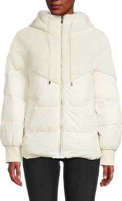 Faux Fur Hooded Puffer Jacket