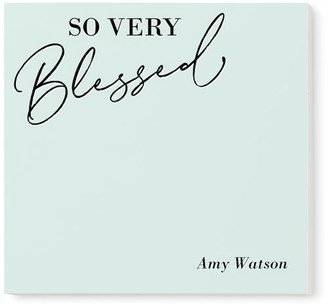 Post-It® Notes: Contemporary So Very Blessed Post-It Notes, 3X3, Green