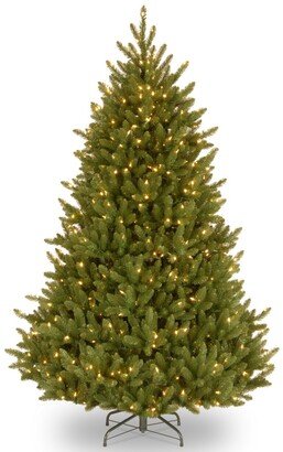 National Tree Company National Tree 6.5' Natural Fraser Medium Fir Hinged Tree with 650 Clear Lights