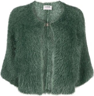 Faux-Fur Cropped Jacket-AH