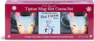 R.h. Macy & Co. Holiday Tiptoe the Reindeer, Thanksgiving Day Parade 2 Piece Mug Hot Cocoa Gift Set, Created for Macy's