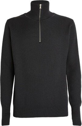 Virgin Wool Half-Zip Sweater