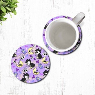 Plague Doctor Pastel Goth Flexible Neoprene Drink Coaster