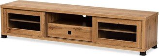 Beasley Wood 1 Drawer TV Stand for TVs up to 65 Oak Brown/Black