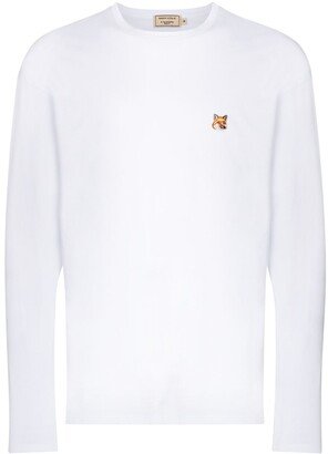 long sleeve fox patch T-shirt