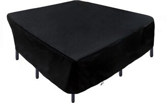 National Tree Company 96 Waterproof Patio Furniture Cover, Black - 96 in