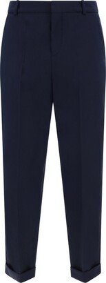 Mid-Waisted Cropped Trousers-AA