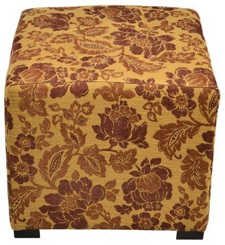 Copper Grove Rock Point Patterned 4-button Tufted Square Ottoman