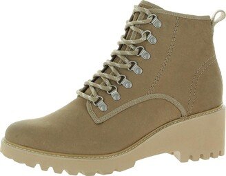 Huey Hiker Womens Leather Casual Combat & Lace-up Boots