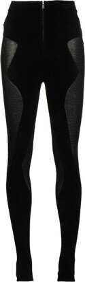 Intarsia-Knit Slim-Cut Trousers-AA