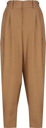 Pleated Wide Leg Trousers-AB