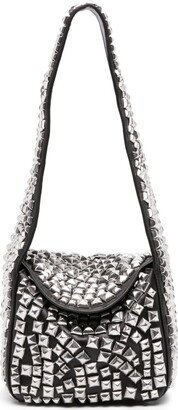 Small Studded Hobo Shoulder Bag