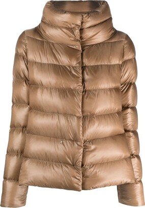 Funnel-Neck Padded Jacket-AA