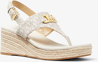 Camila Logo Wedge Sandal