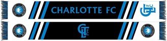 Ruffneck Scarves Men's and Women's Black Charlotte Fc Secondary Striped Knit Scarf