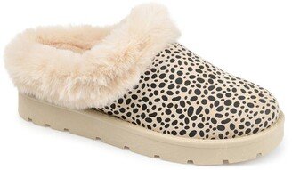 JOURNEE Whisp Faux Fur Trim Slipper