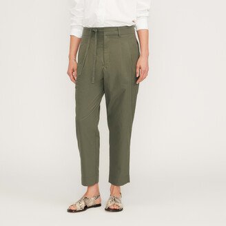 The Poplin Pleated Taper Pant