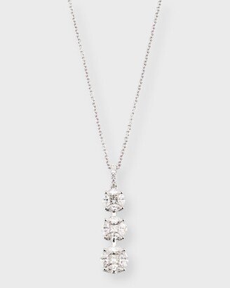 18k White Gold Diamond Pendant Necklace