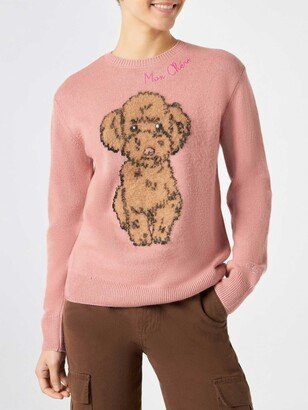 Woman Sweater With Dog Print