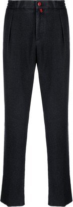 Logo-Patch Straight-Leg Trousers-BW