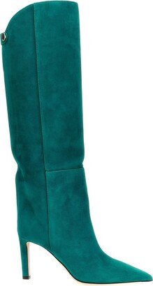 Alizze 85 Pointed-Toe Knee-Length Boots-AA