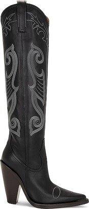 Knee High Boot in Black