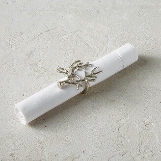 Set of 4 Coral Napkin Rings