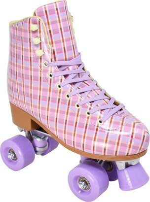 Cosmic Skates Women's Plaid 2 Piece Roller Skates Shoes Set