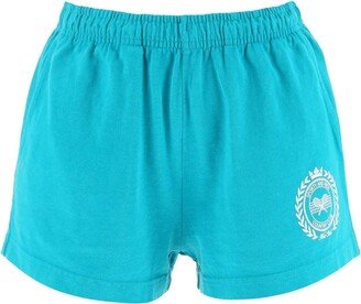 Logo Motif Printed Elastic Shorts