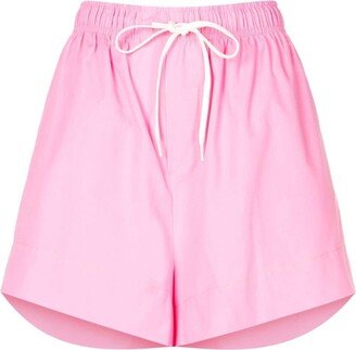 Drawstring High-Waisted Shorts