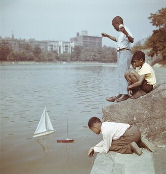 Slim Aarons Model Boat Sailing Photograph