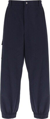 Logo Embroidered Tapered Trousers