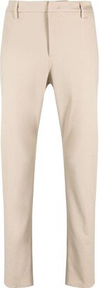 Pressed-Crease Tapered Cotton Trousers