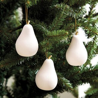 Gold Stem Pear Ornament