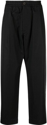 Gentile cotton-blend tapered-leg trousers